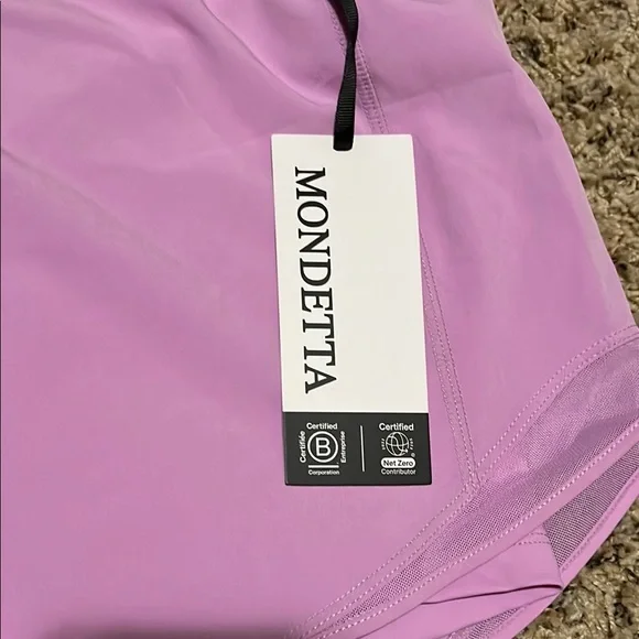 Mondetta Pink Athletic Shorts Lightweight Elastic Waist NWT - Picture 2 of 6